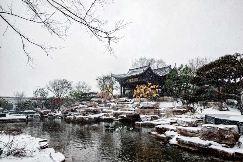 魯商萬科城雪景圖